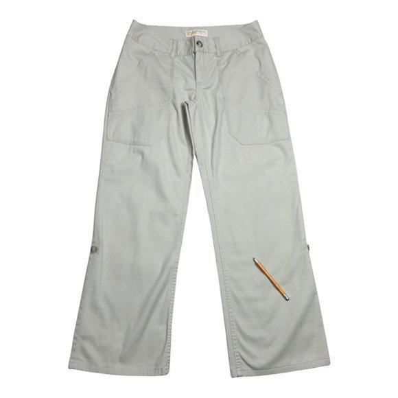 Michael Kors Womens Cropped Pants Roll Up Hem Straight Leg Low Rise Size 6 - Picture 10 of 11